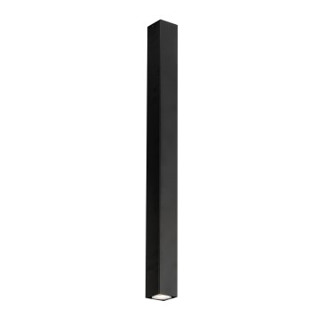 Plafonnier carré noir FLUKE 1XGU10 6X6X75CM