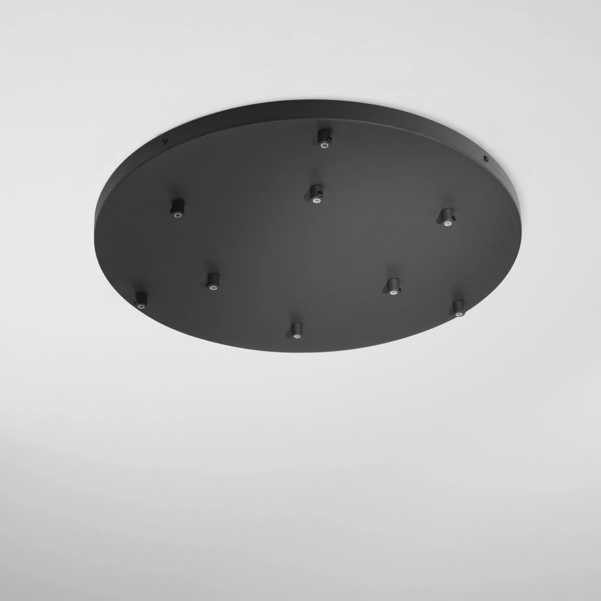 MONTATURA TONDA NERA A 9 FORI 52X4,1CM