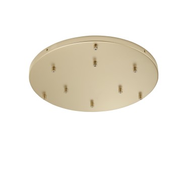 Cadre rond doré à 9 trous 52 x 4,1 cm