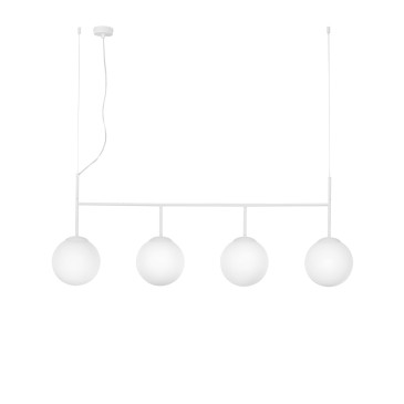 SOSPENSIONE BALY BIANCA 4XE27 125X20X180CM
