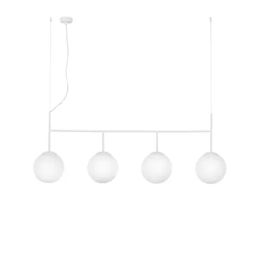 SUSPENSION BALY WHITE 4XE27 125X20X180CM