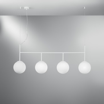 SUSPENSION BALY WHITE 4XE27...