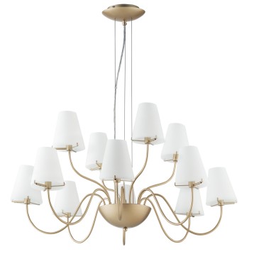 SUSPENSION CANTO OR/BLANC 12XG9 83X150CM