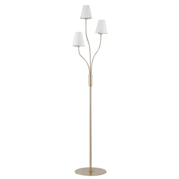 Lampadaire CANTO or/blanc 3XG9 38,5 x 158 cm