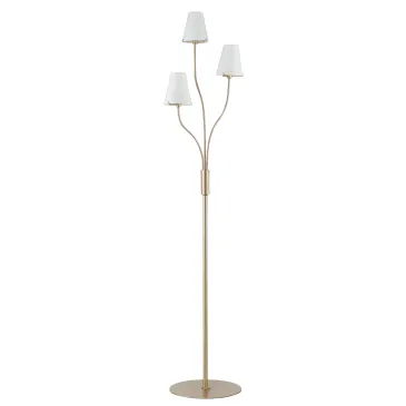 Lampadaire CANTO or/blanc 3XG9 38,5 x 158 cm