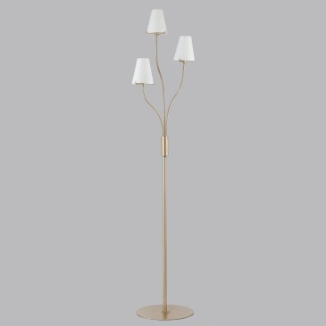 Lampadaire CANTO or/blanc...