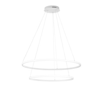Suspension LED à axe blanc 70 W 7700 lm CCT 80/60 x 150 cm