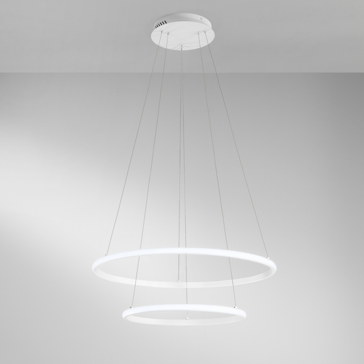 Suspension LED à axe blanc 70 W 7700 lm CCT 80/60 x 150 cm