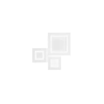 Plafonnier ALBERS en métal blanc 40 W, température de couleur 3000/4000/6500 K, dimensions : 50 x 48,5 x 50X48.5X4.5CM cm
