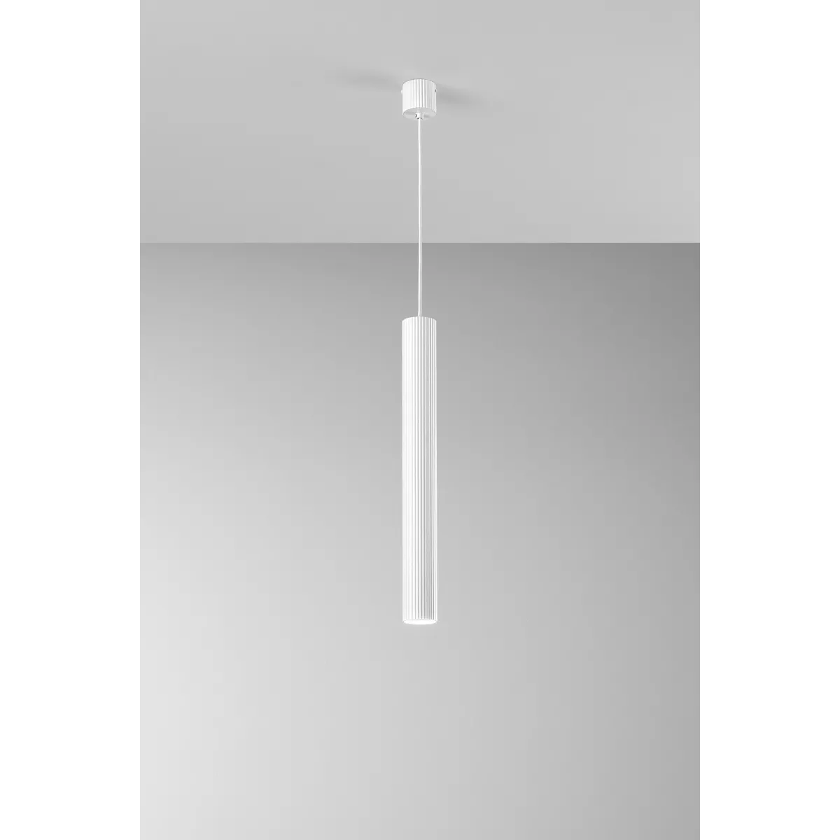 Suspension Lord White en acier et aluminium, 1 x GU10, 25...