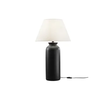MADIBA LAMPE AUS SCHWARZER KERAMIK, GESAMTGRÖSSE D40,4 XH67,2 CM