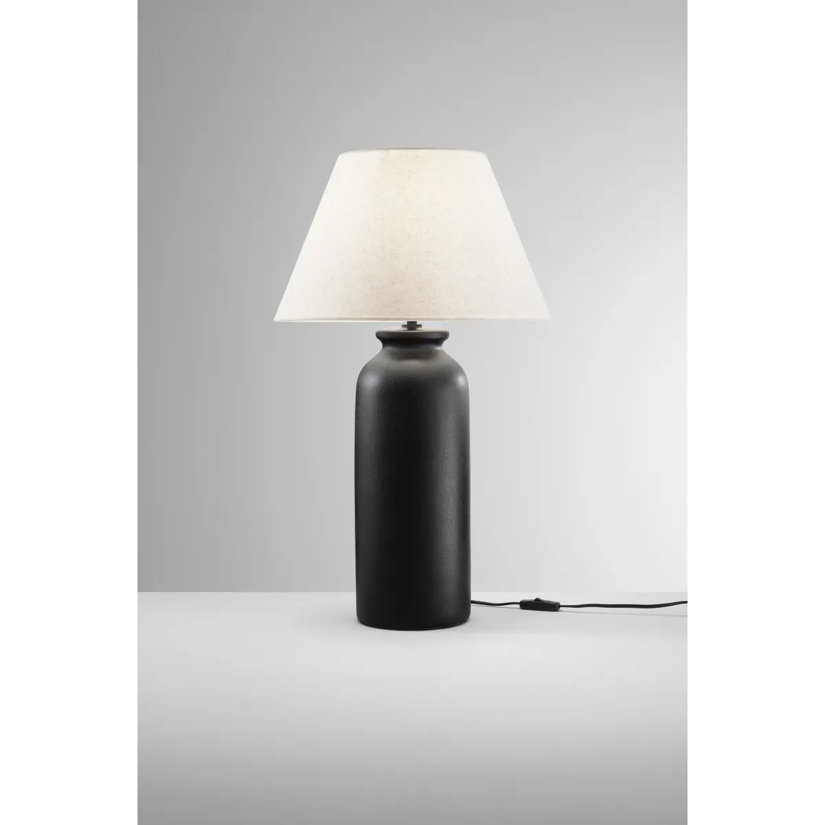 MADIBA LAMPE AUS SCHWARZER KERAMIK, GESAMTGRÖSSE D40,4...