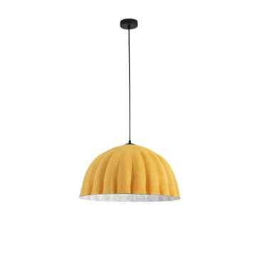 MIDI-Aufhängung aus orange/grauem Filz, 2 m Kabel, 53 cm Lampenschirm, 1 x E27
