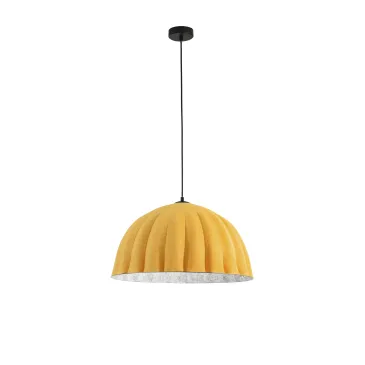 Suspension MIDI en feutre orange/gris, câble de 2 m, abat-jour de 53 cm, culot E27