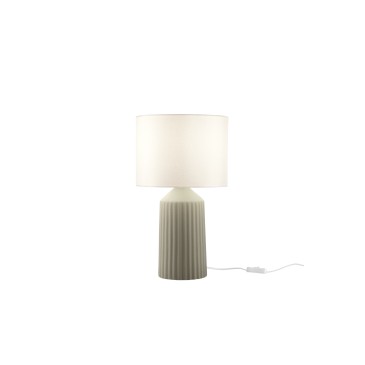 Lampe Sahara en céramique verte, 1 ampoule E27, dimensions totales : diamètre 27,1 cm x hauteur 47,1 cm