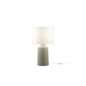 Lampe Sahara en céramique verte, 1 ampoule E27, dimensions totales : diamètre 27,1 cm x hauteur 47,1 cm