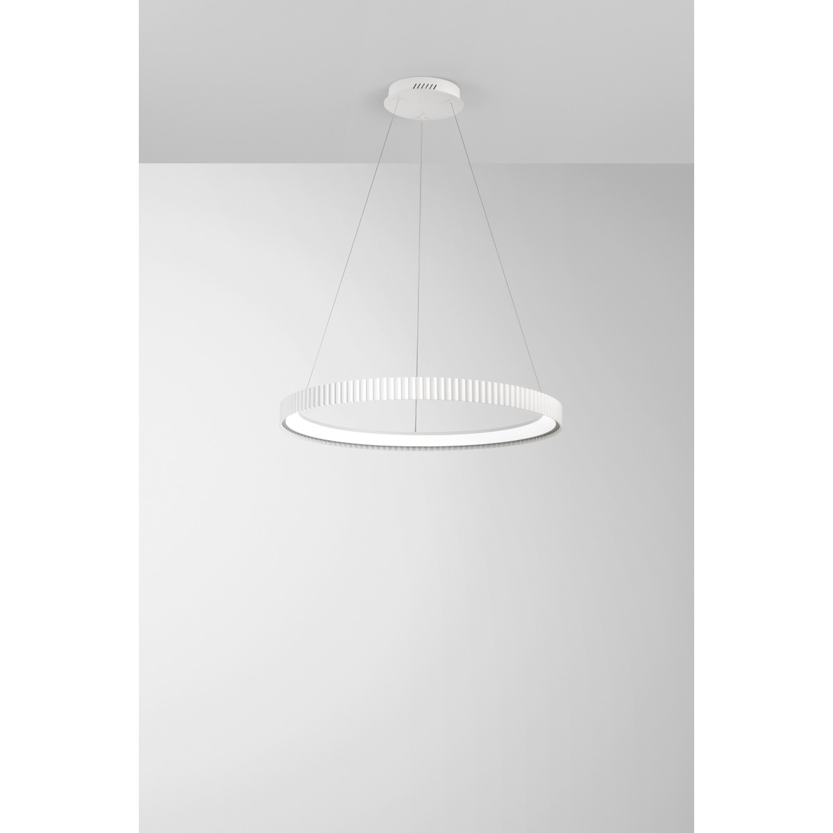 Suspension LED blanche Nike en métal 58 W 8470 lm DIP-CCT...