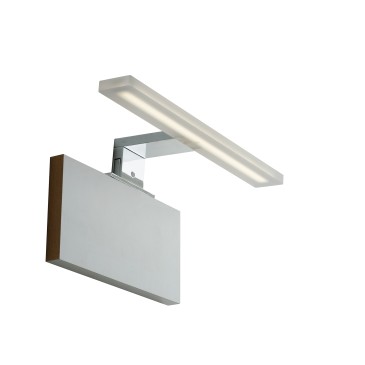 APPLIQUE LED AQA CROMO FISSAGGIO PARETE/SPECCHIO 8W 819LM 4000K IP44 30X10,8X4,8CM