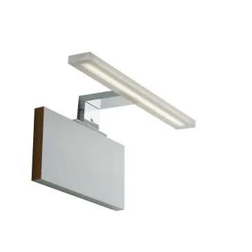 APPLIQUE LED AQA CROMO FISSAGGIO PARETE/SPECCHIO 8W 819LM 4000K IP44 30X10,8X4,8CM