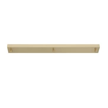 Cadre rectangulaire doré à 3 trous 67 x 10 x 4,1 cm