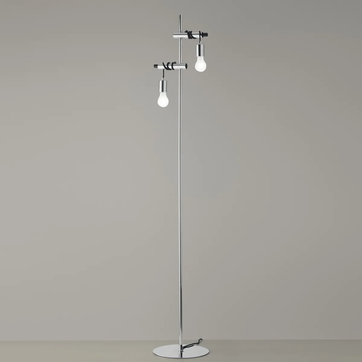 PIANTANA ADMIRAL CROMO 2XE27 30X165CM