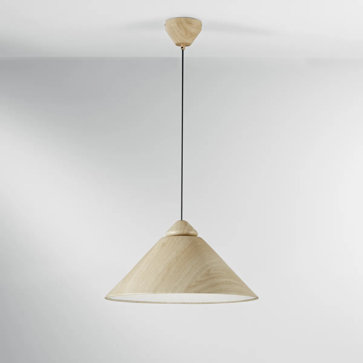 BIGBANG Hängelampe Beige/Weiß 1xE27 49x25x183,5cm