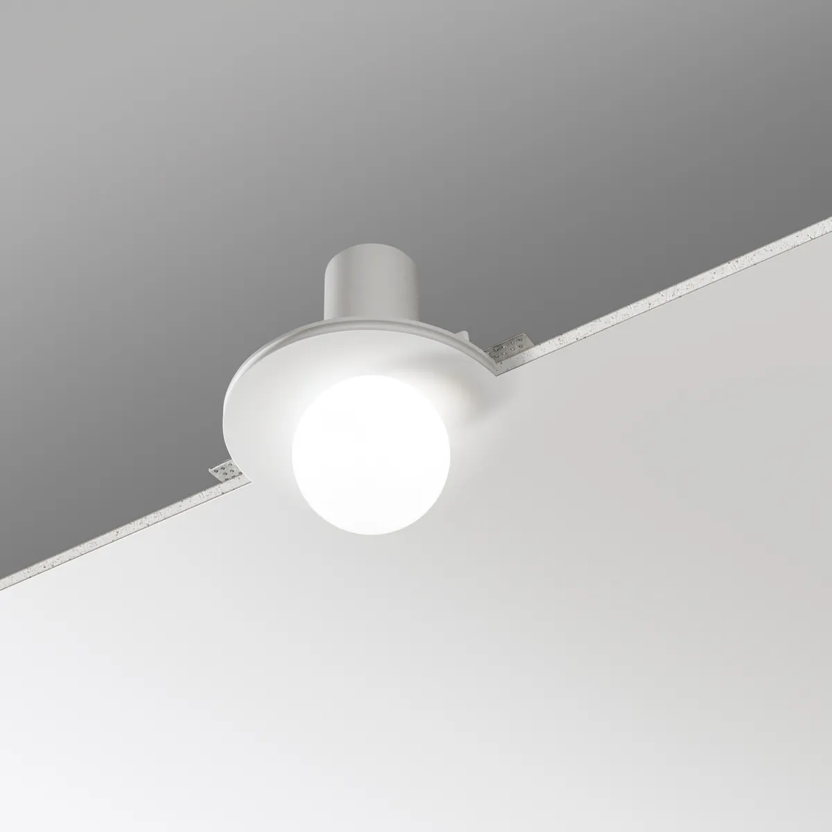 INCASSO EVA BIANCO 1XE27 18X1,3CM