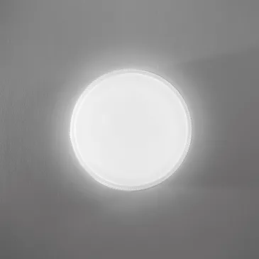 Plafonnier LED rond blanc à...