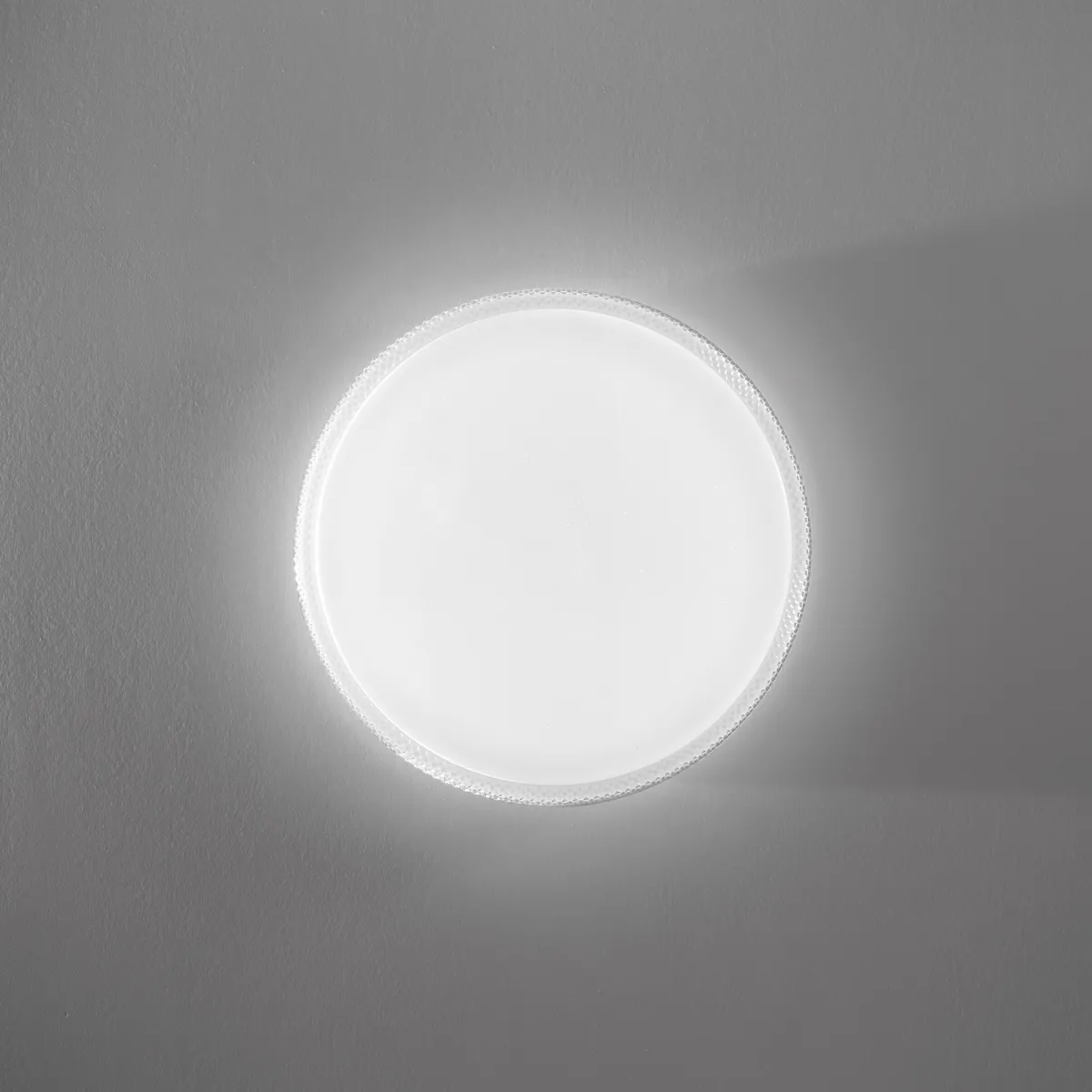 PLAFONIERA LED PIXEL TONDA BIANCA 40W 3900LM CCT DIMMERABILE WI-FI CON TELECOMANDO 49,5X9,5X49,5CM