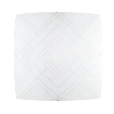 PLAFONIERA VECTOR BIANCA/GRIGIA 4XE27 50X50X12CM