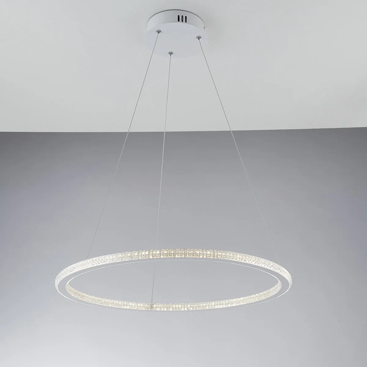 SOSPENSIONE LED BRYANT BIANCA 45W 5800LM 4000K 60X2X150CM