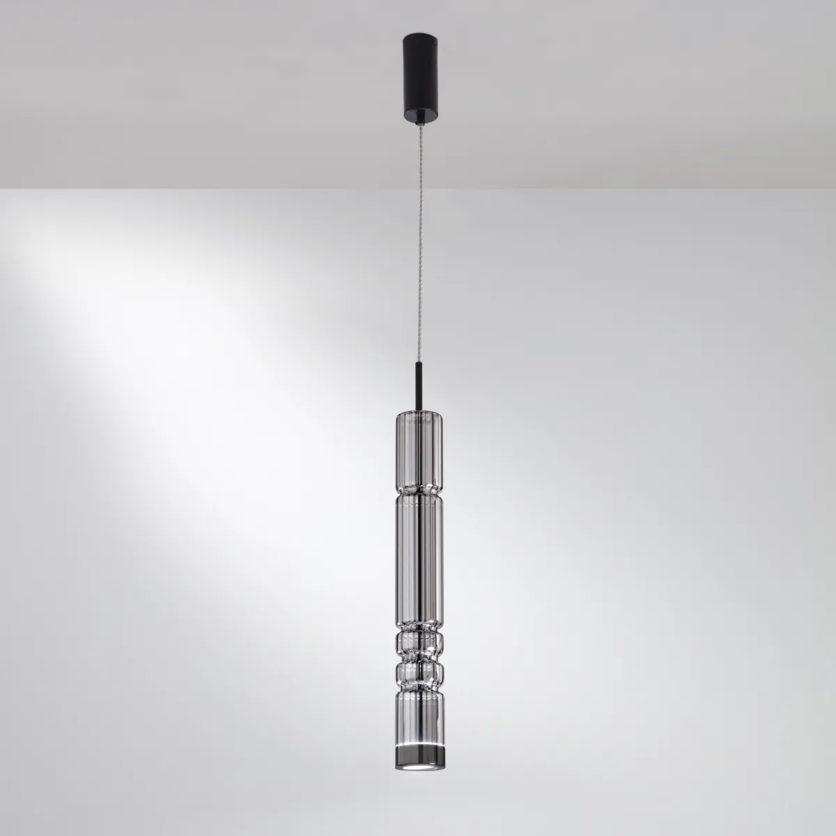 Suspension LED fumée CROOKES 8W 800LM 3000K 8X8X234CM