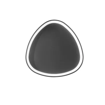 Plafonnier LED noir KLAPTON 60W 8360LM CCT 65X65X7CM