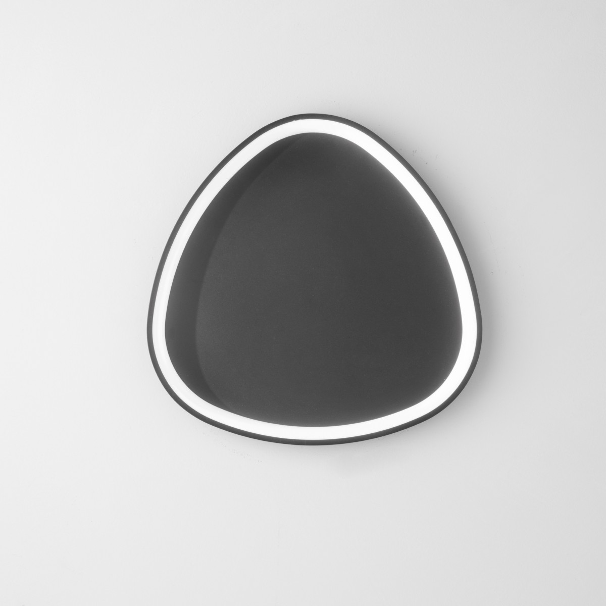 Plafonnier LED noir KLAPTON 60W 8360LM CCT 65X65X7CM