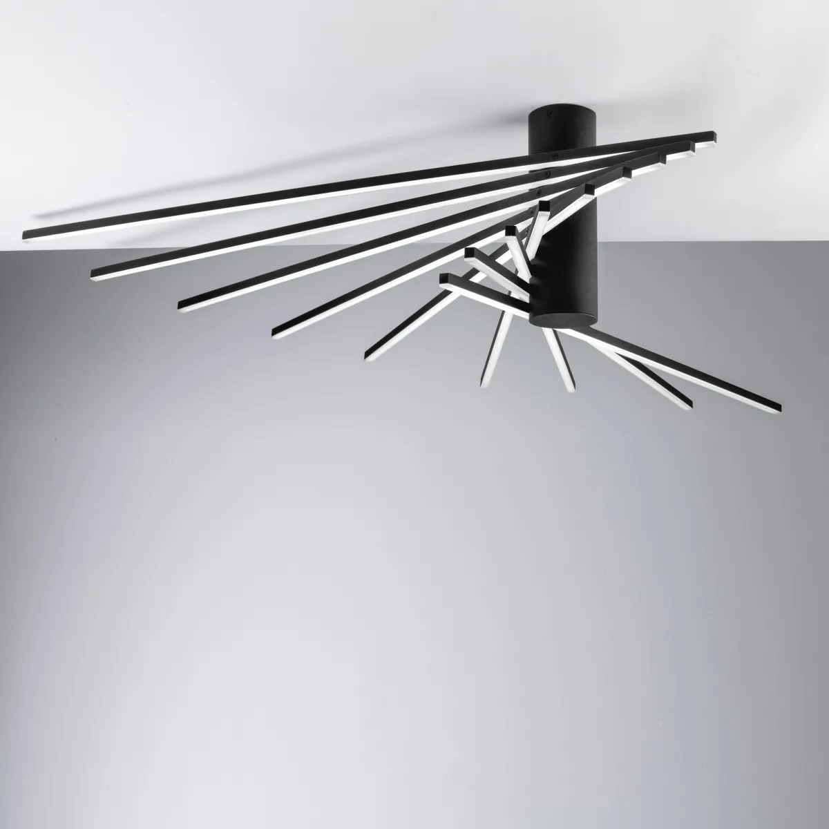SHANGHAI LED-Deckenleuchte, schwarz, 66 W, 9450 lm, 3000...
