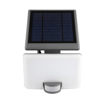 Projecteur LED ULYSSE ANTHRACITE 10W 1000LM 4000K avec panneau solaire et capteur IP54 17,8 x 14 x 29 cm CAV