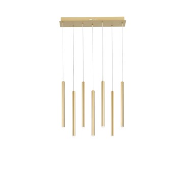 Suspension LED dorée PYPE 35W 3290LM CCT 2,5 x 41 x 200 cm