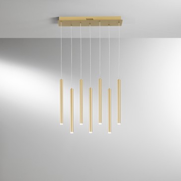 Suspension LED dorée PYPE...