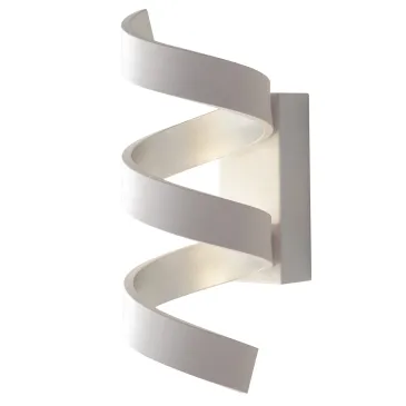 APPLIQUE LED HELIX BIANCA E ARGENTO 9W 720LM 3000K 10X13,5X26CM