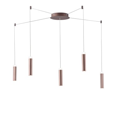 Plafonnier LED effet bougie bronze 35 W 3600 lm 4000 K 400 x 20 x 4 cm