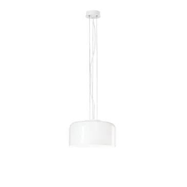 SOSPENSIONE GIBUS BIANCA 1XE27 30X30X150CM