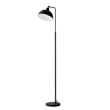 Schwarze Charleston Stehleuchte 1xE27 25x40x165cm
