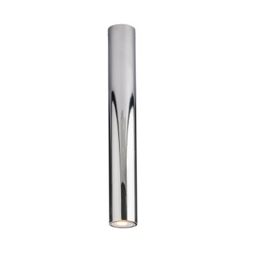 Plafonnier rond chromé Fluke 1xGU10 5,5 x 5,5 x 40 cm