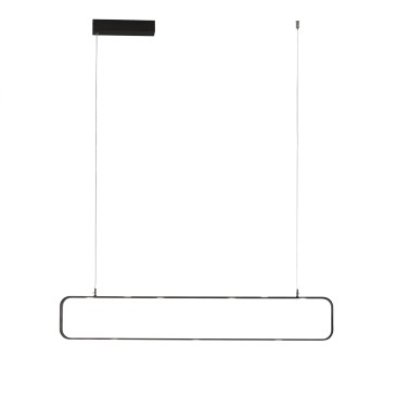 Suspension LED MOKA marron 45 W 3780 lm 3000 K à intensité variable 100 x 4 x 120 cm