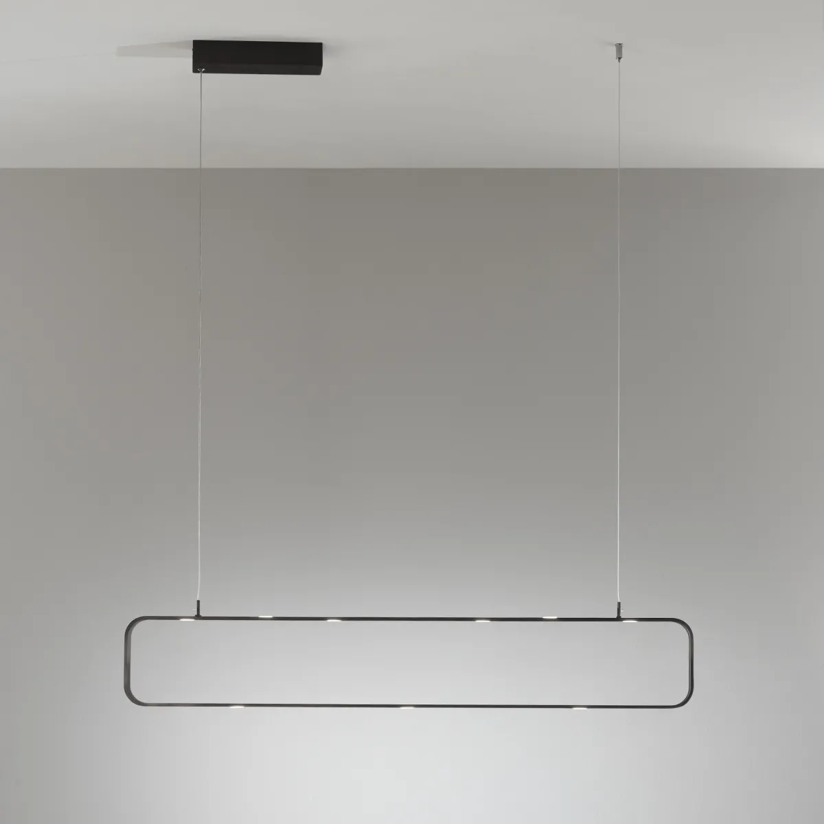 SOSPENSIONE LED MOKA MARRONE 45W 3780LM 3000K DIMMERABILE 100X4X120CM