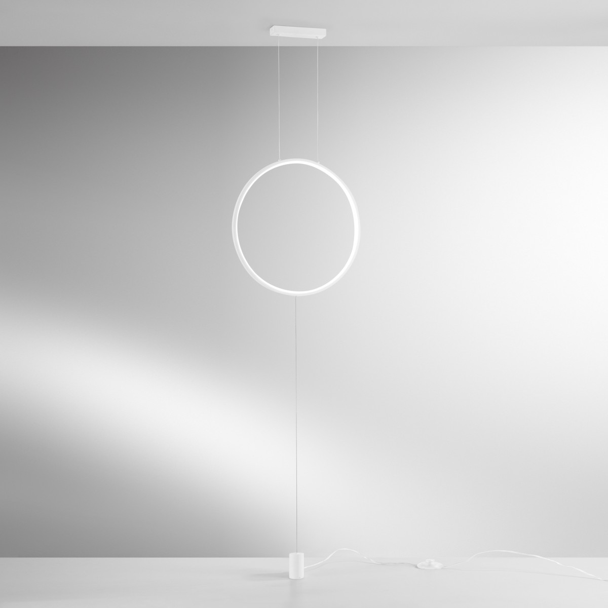 Lampadaire LED PORTAL blanc 20W 2400LM CCT 50x50x400cm