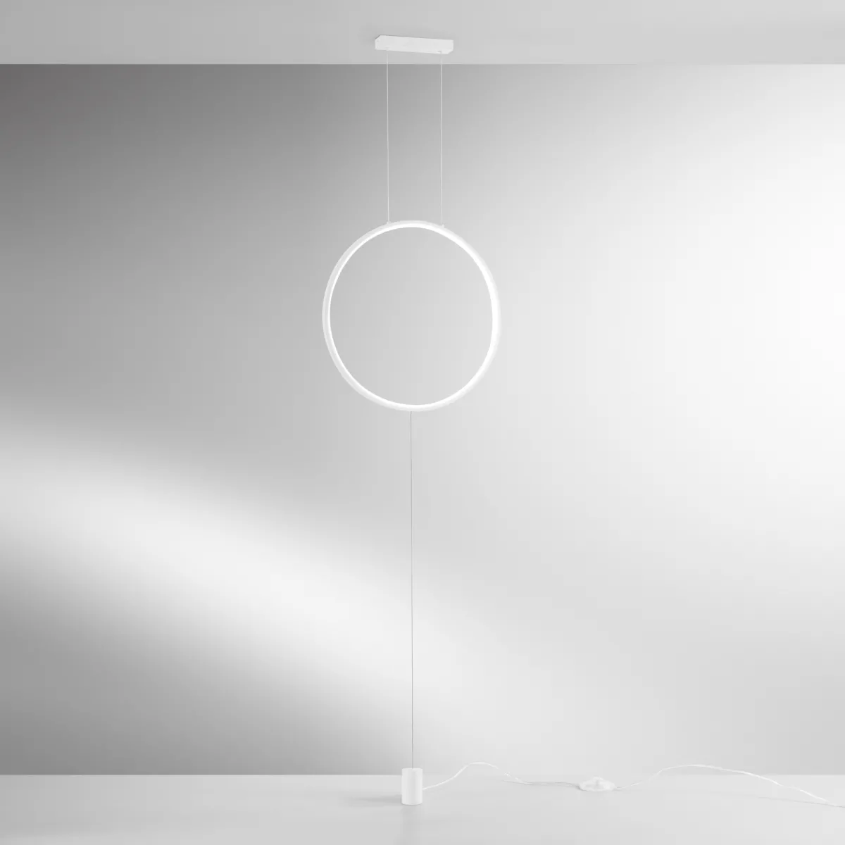 Lampadaire LED PORTAL blanc 20W 2400LM CCT 50x50x400cm