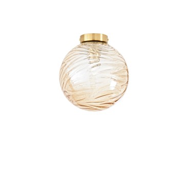 Plafonnier NEREIDE CHAMPAGNE 1XE27 25X25CM