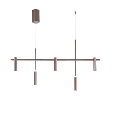 LED-Kerzenleuchte, Hängeleuchte, Bronze, 35 W, 3600 lm, 4000 K, 120 x 19,1 x 125 cm