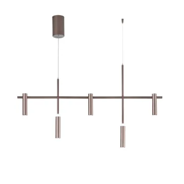 LED-Kerzenleuchte, Hängeleuchte, Bronze, 35 W, 3600 lm, 4000 K, 120 x 19,1 x 125 cm